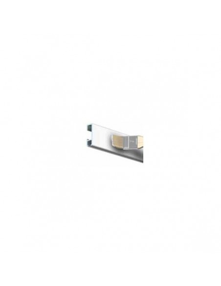 Binario ClickRail bianco verniciabile 3m.