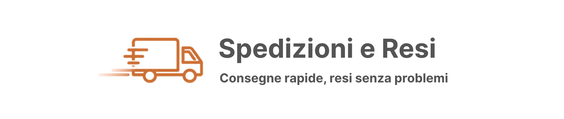 spedizioni e resi
